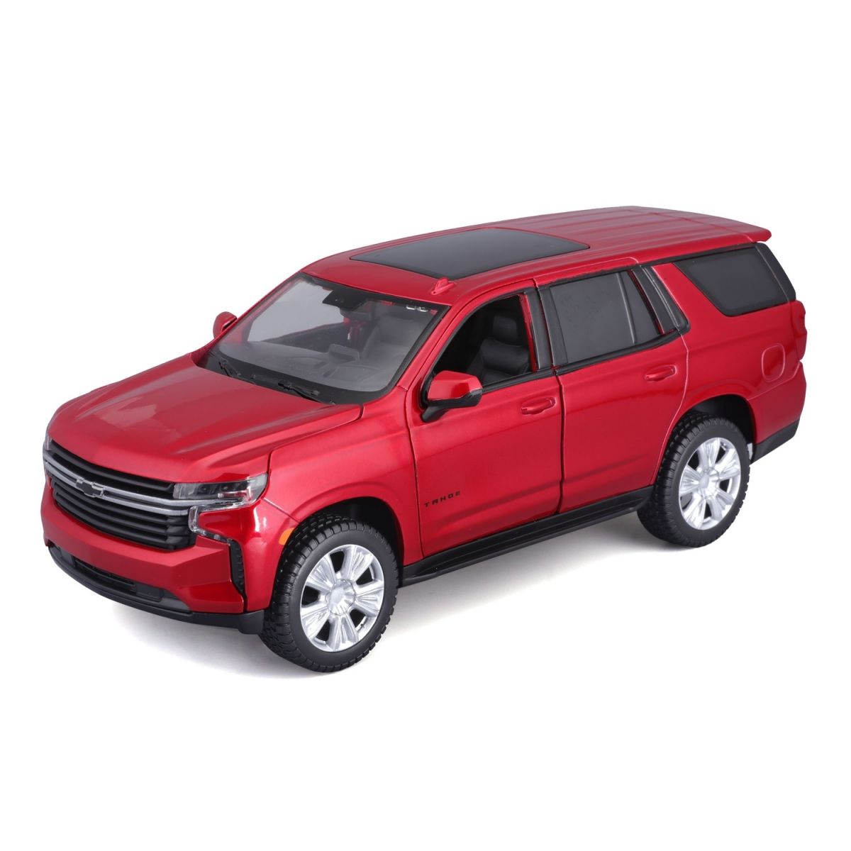 Автомодель в масштабе 1:24 - 2021 Chevy Tahoe красный  фото 1
