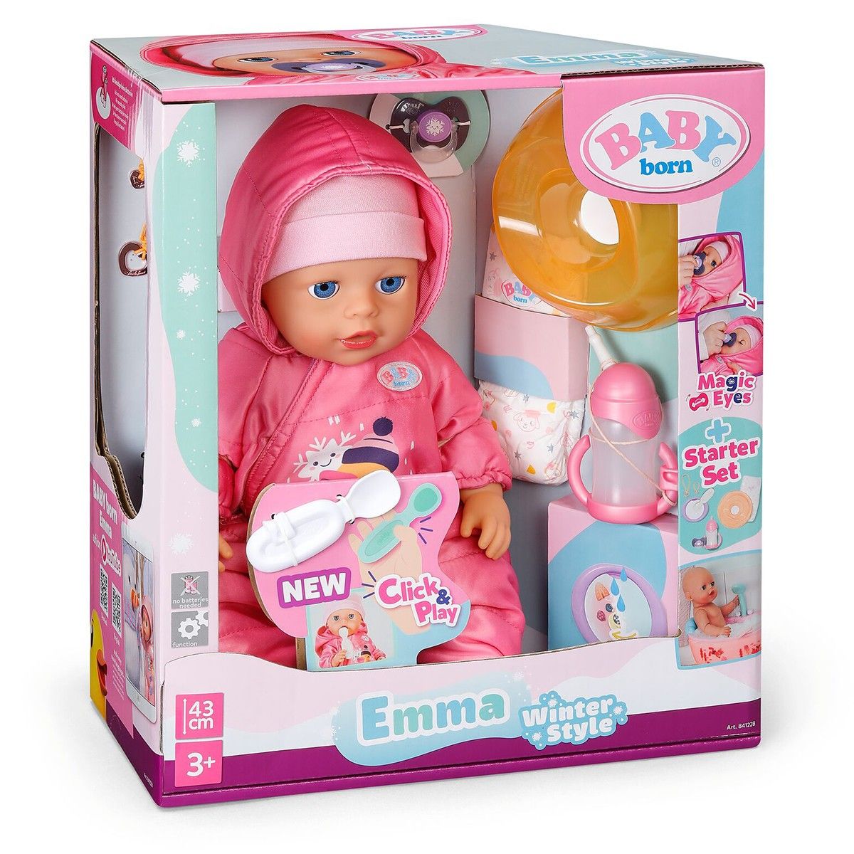Кукла Baby Born серии Click & Play – Зимний стиль Эммы (43 см)  фото 1