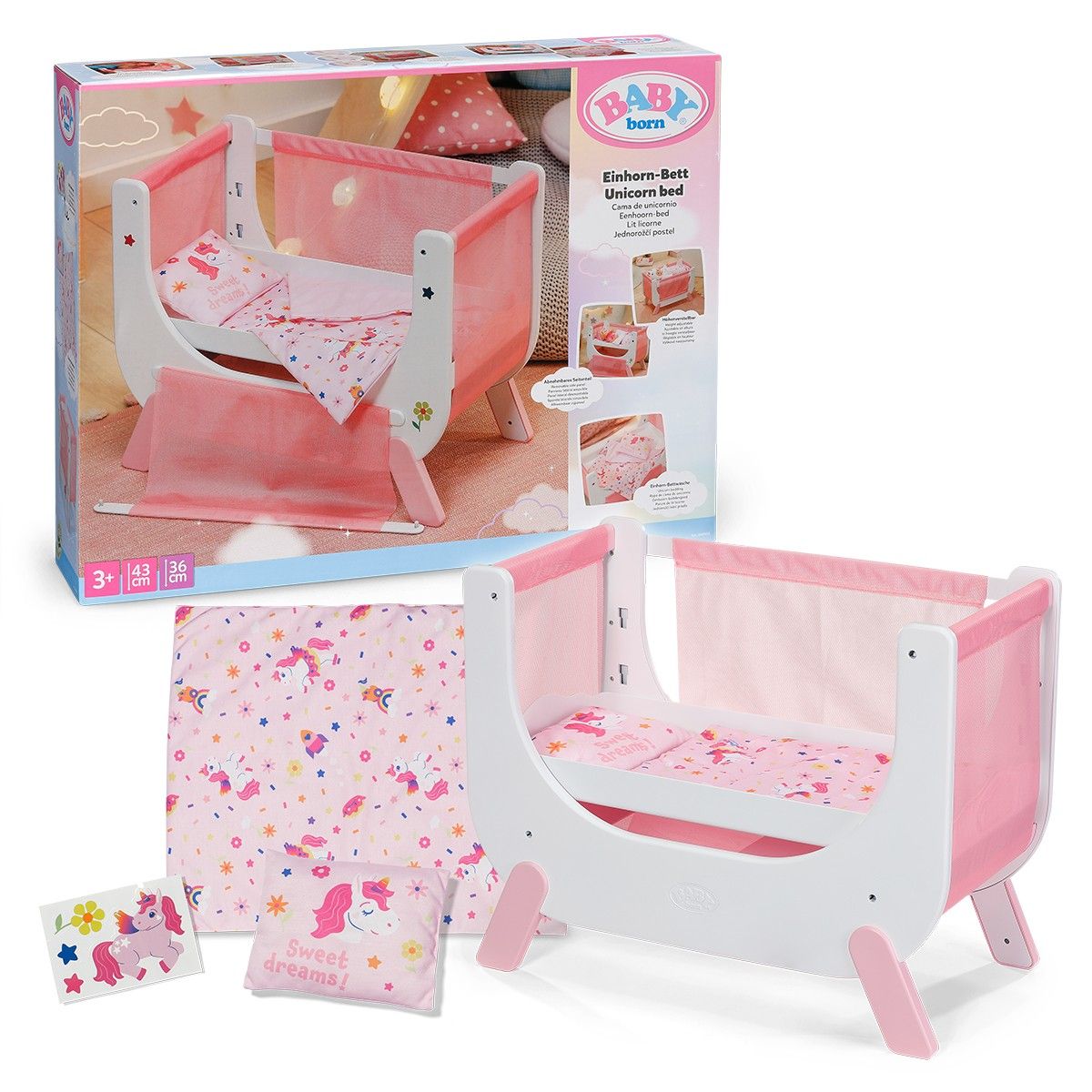 Кроватка для куклы BABY born – Сны Единорога  фото 1