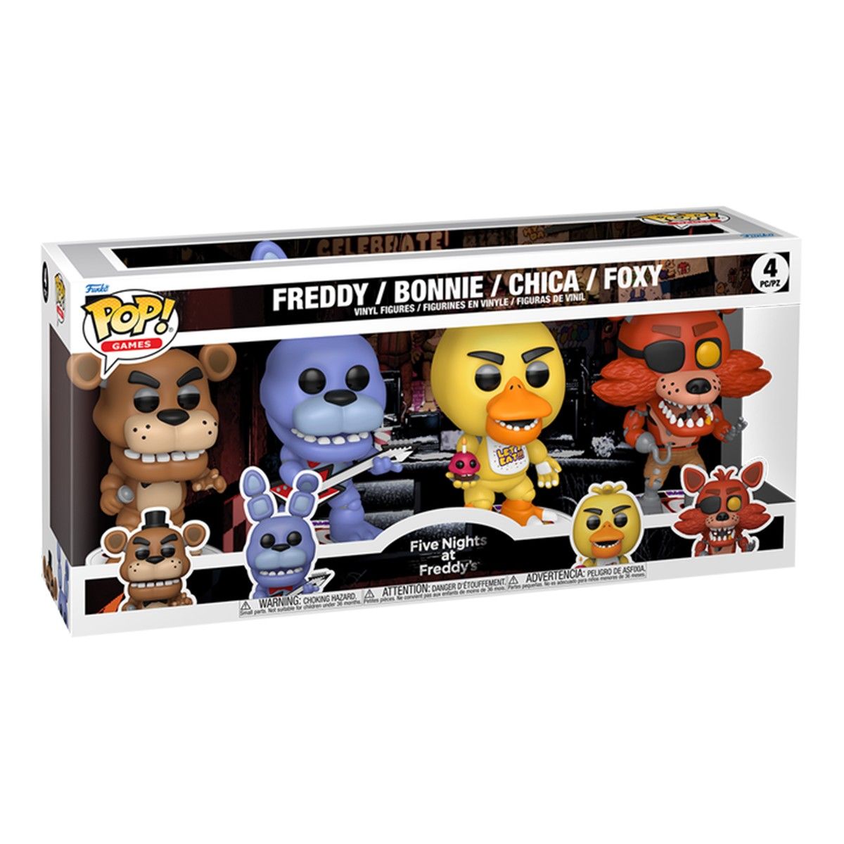 Набор игровых фигурок Funko POP! серии 5 ночей с Фредди (4 фигурки)  фото 1