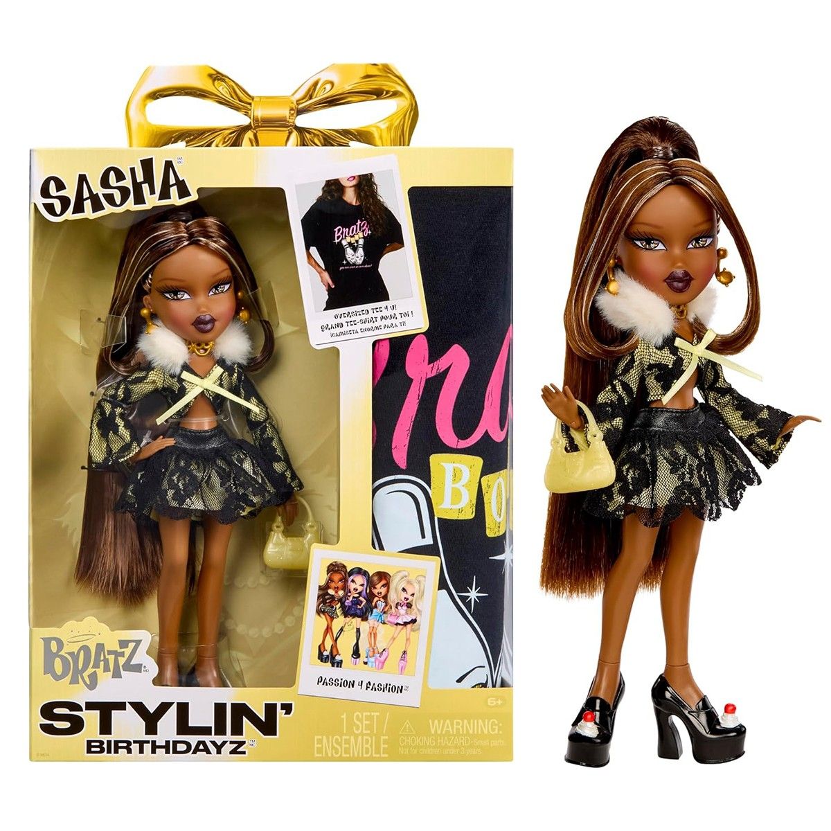 Игровой набор с куклой Bratz серии Stylin' Birthday — Саша  фото 1