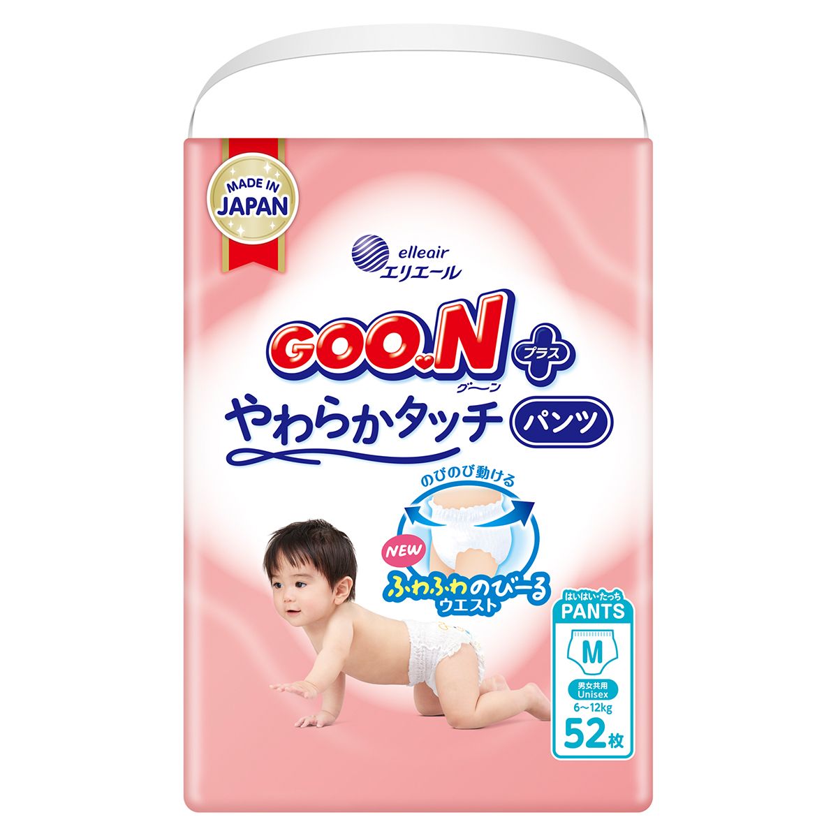 Трусики-підгузки Goo. N Plus для дітей (розмір 3(M), 6-12 кг, 52 шт)  фото 1