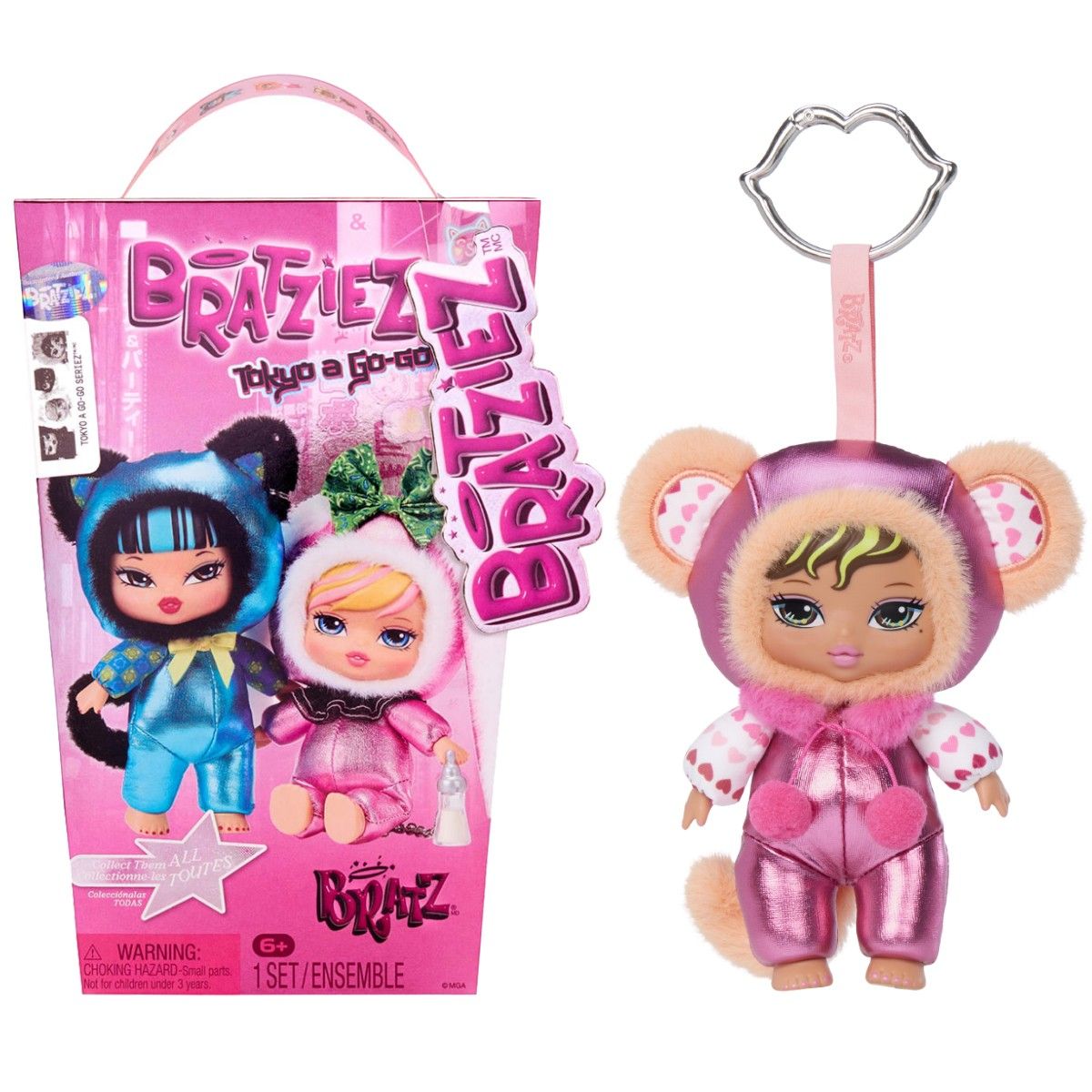 М’яка іграшка-сюрприз на підвісі Bratz серії Bratziez — Токіо стиль  фото 1