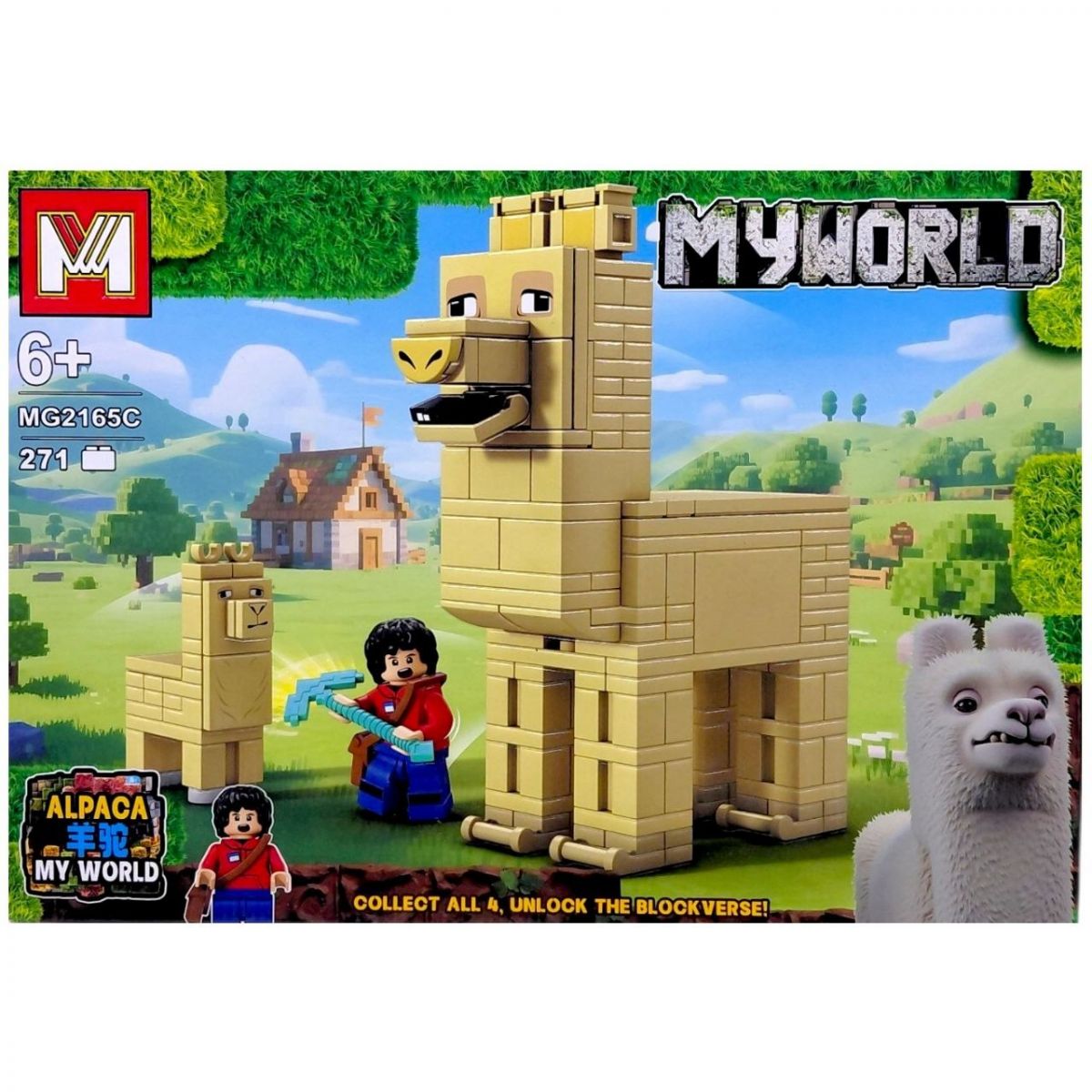 Конструктор "Minecraft/Майнкрафт.  MYWORLD" (ЛАМА)  фото 1