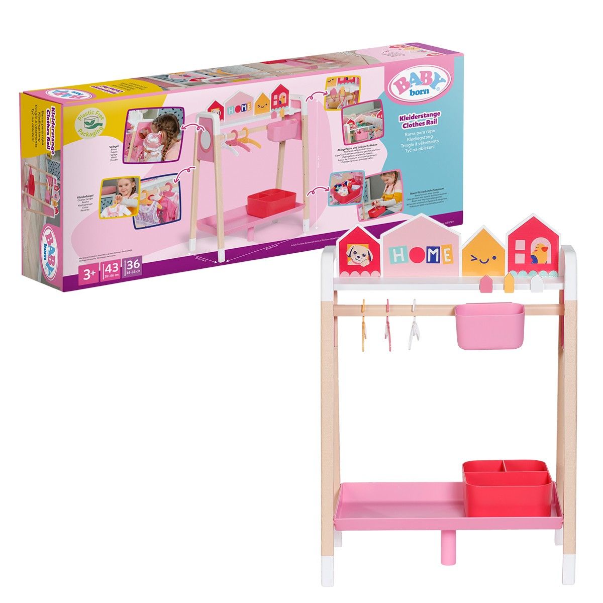 Игровой набор Baby Born – Стильная стойка для одежды  фото 1