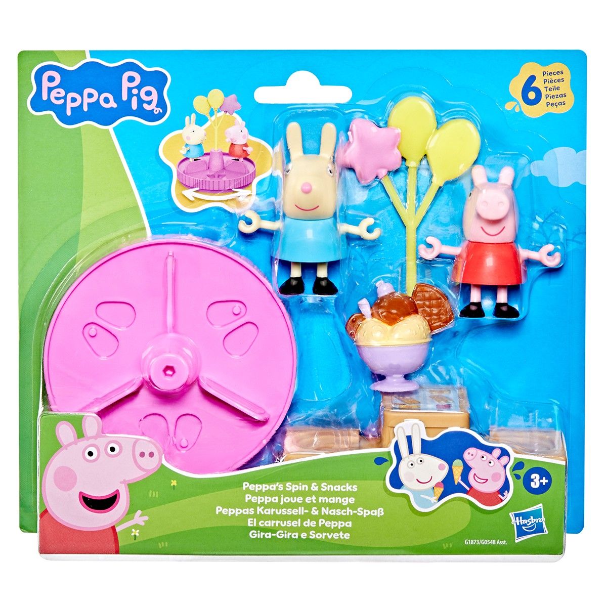 Ігровий набір Peppa Figurines серії Моменти з Пеппою – Карусель і ласощі  фото 1