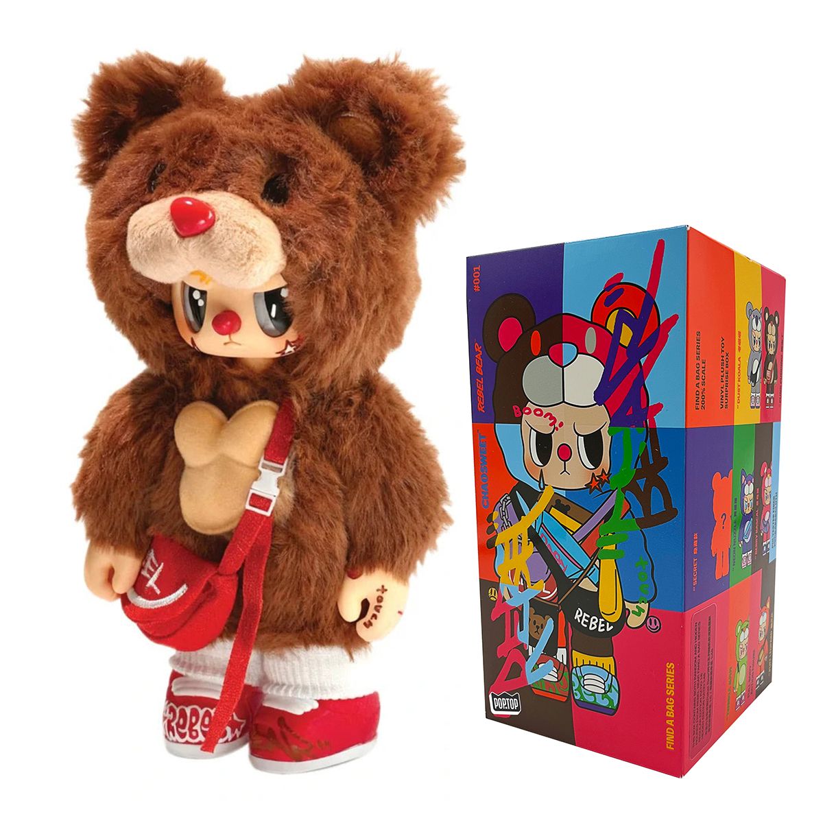 Коллекционная игрушка POP TOP Rebel Bear серии Find A Bag - Кул бой  фото 1