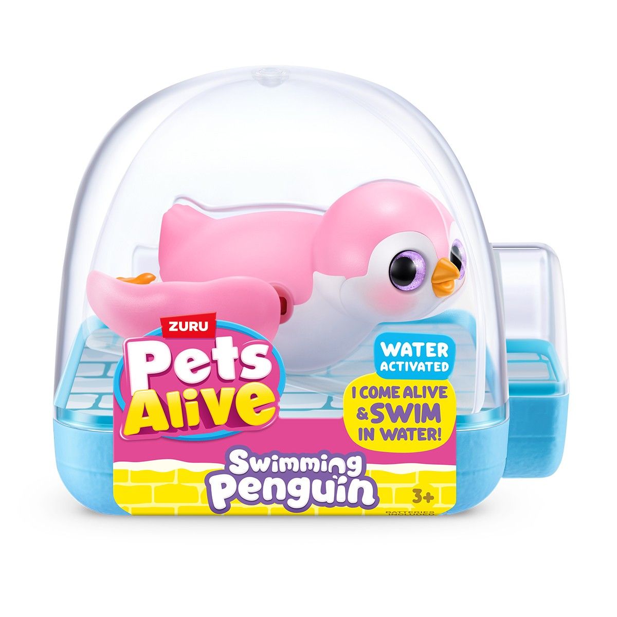 Интерактивная игрушка Pets Alive – Пингвинчик (розовый)  фото 1