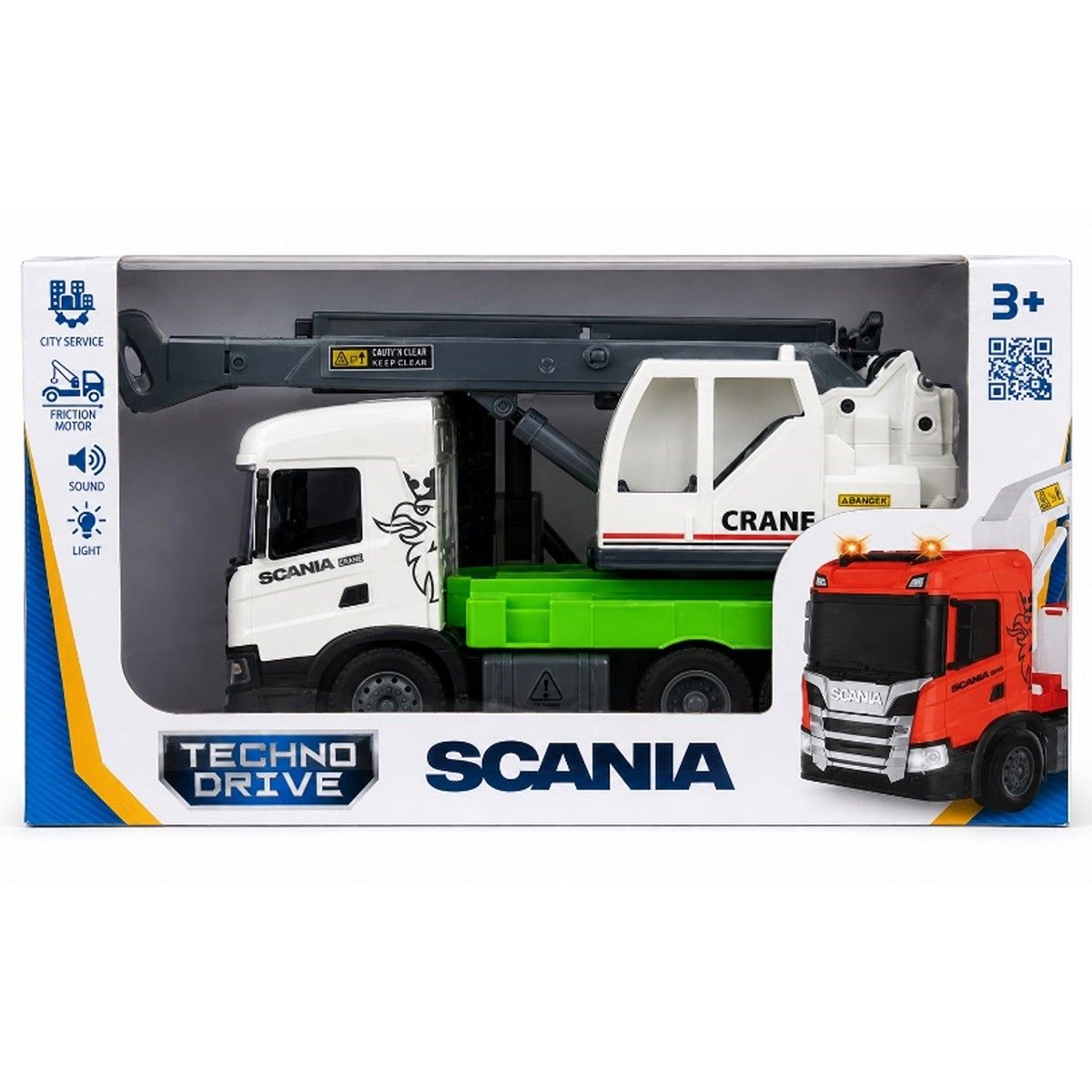 Автомодель серии Big Truck – Автокран Scania (свет, звук)  фото 1