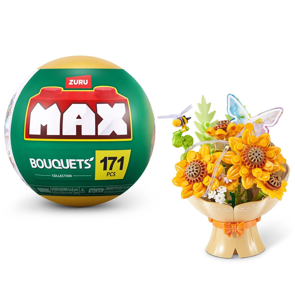 Конструктор в капсулі Max серії Bouquets S1 – Букет соняшників (світло)  фото 1