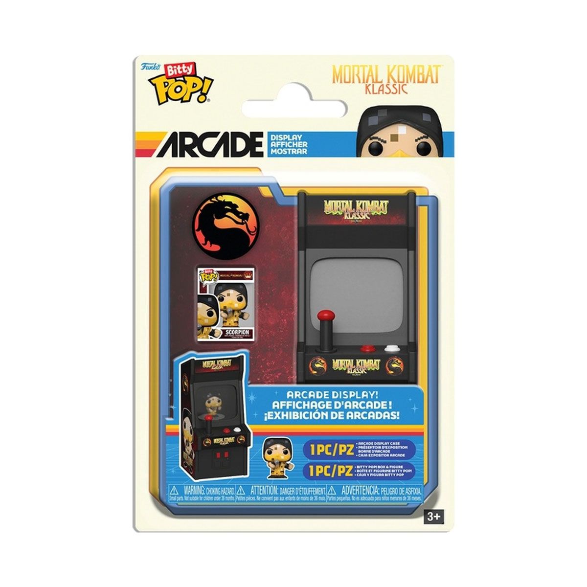 Ігровий набір Bitty POP! Arcade серії Mortal Combat - Скорпіон  фото 1