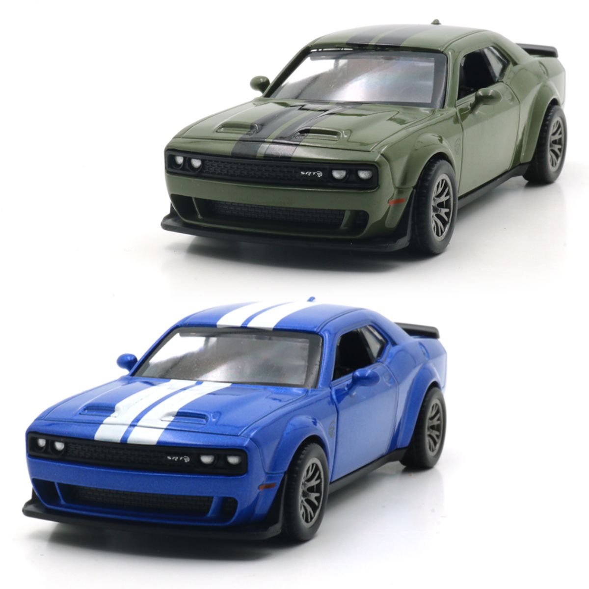 Автомодель - Dodge Challenger SRT Jailbreak 2022 (синий, зеленый)  фото 1