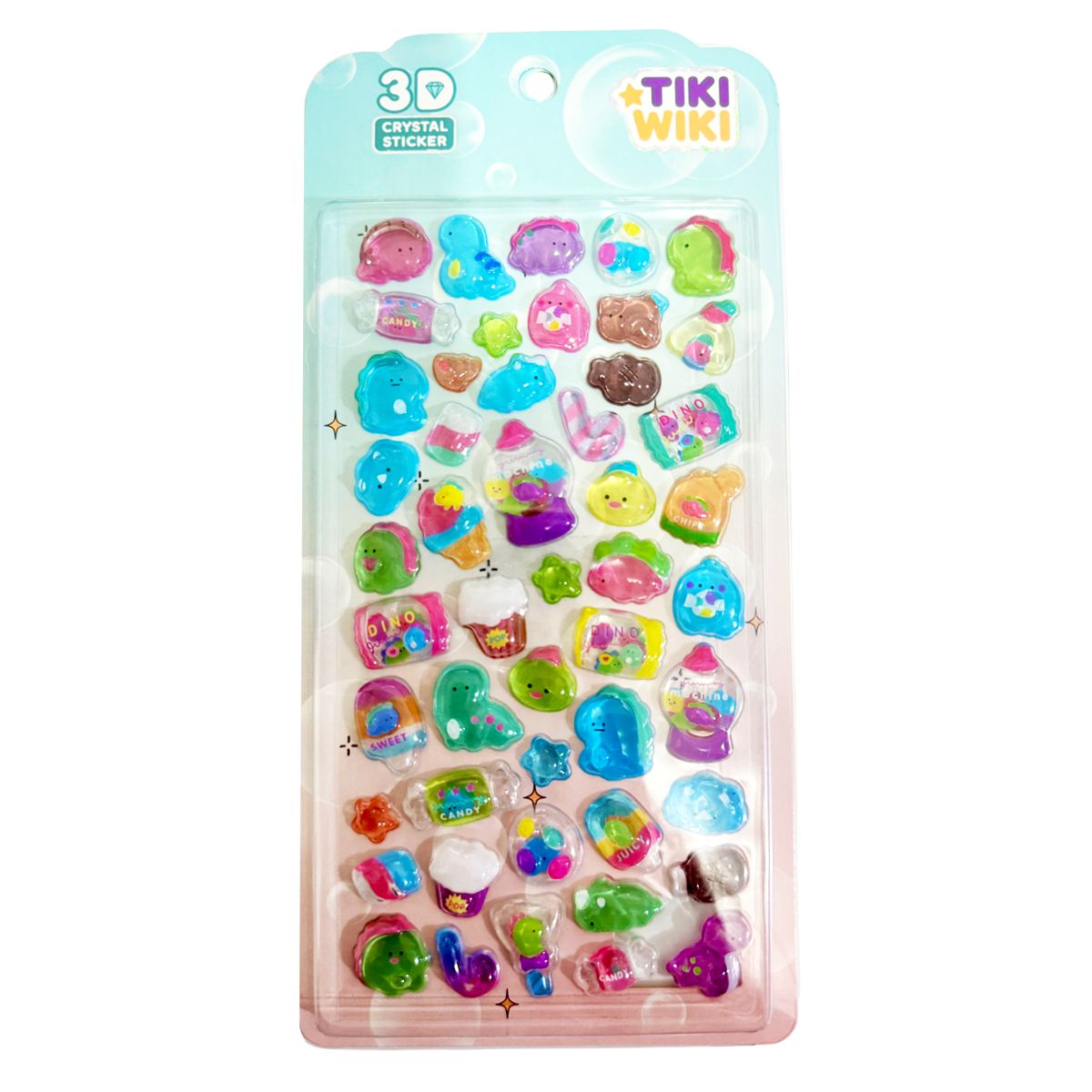 Набор 3D-наклеек Tiki Wiki серии Crystal – Тики вдохновение  фото 1