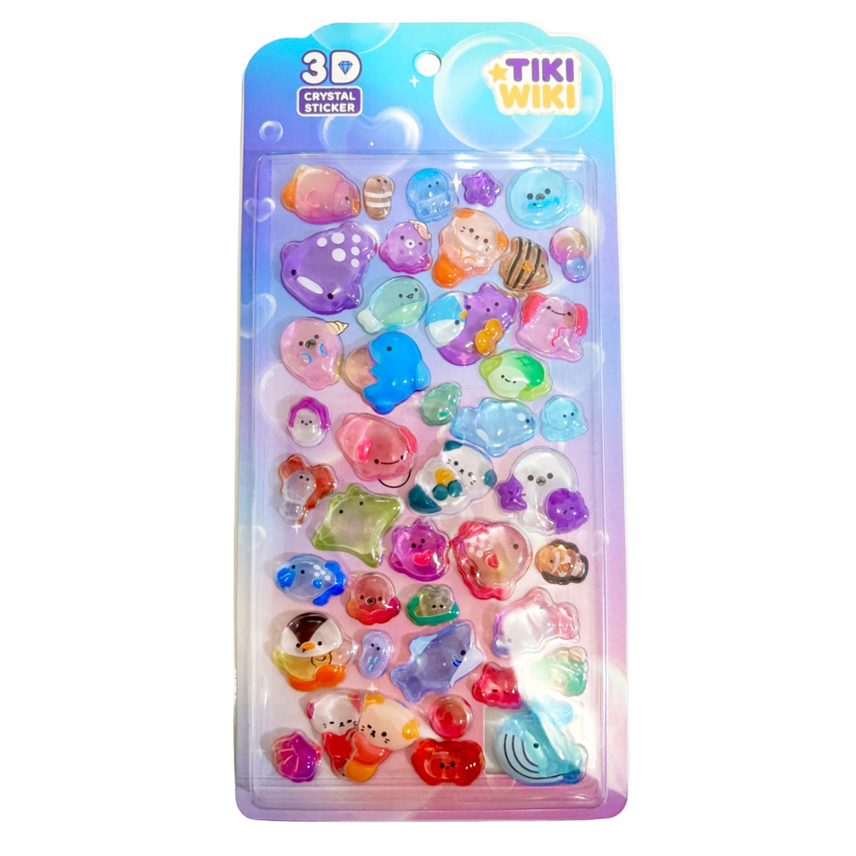 Набор 3D-наклеек Tiki Wiki серии Crystal – Тики океан S2  фото 1