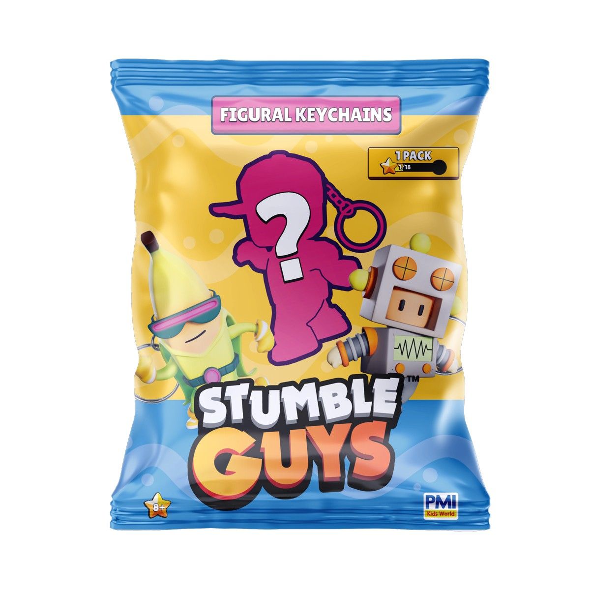 Коллекционная фигурка-брелок Stumble Guys W2 (в диспл. )  фото 1