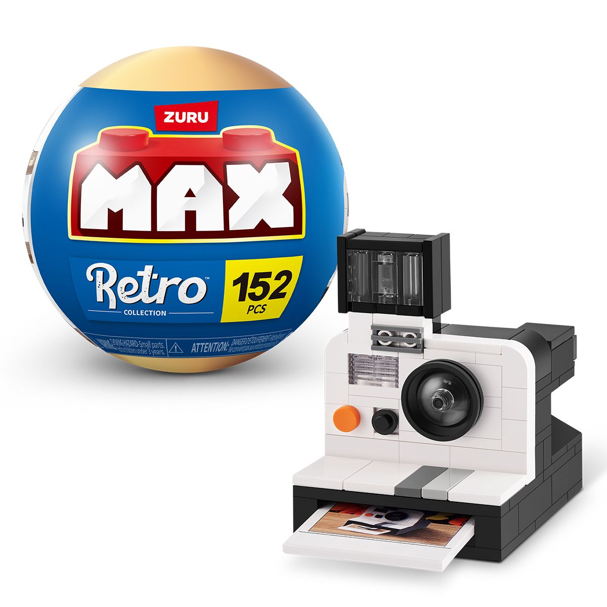 Конструктор в капсулі Max серії Retro S1 – Фотоапарат Полароїд  фото 1