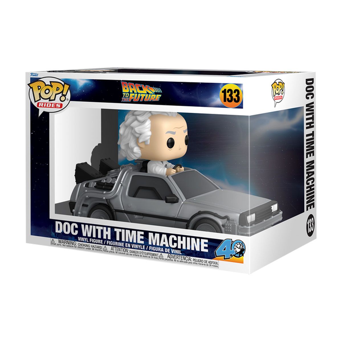 Игровая фигурка Funko POP! Rides серии Назад в будущее - Док в машине времени  фото 1