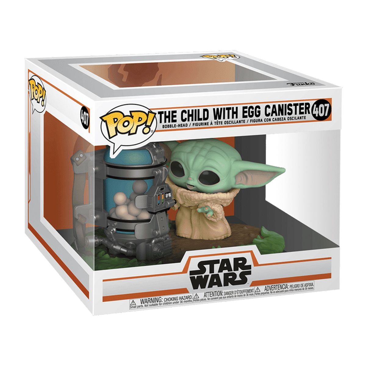 Игровая фигурка Funko POP! серии Мандалорец - Малыш Грогу с емкостью для яиц  фото 1