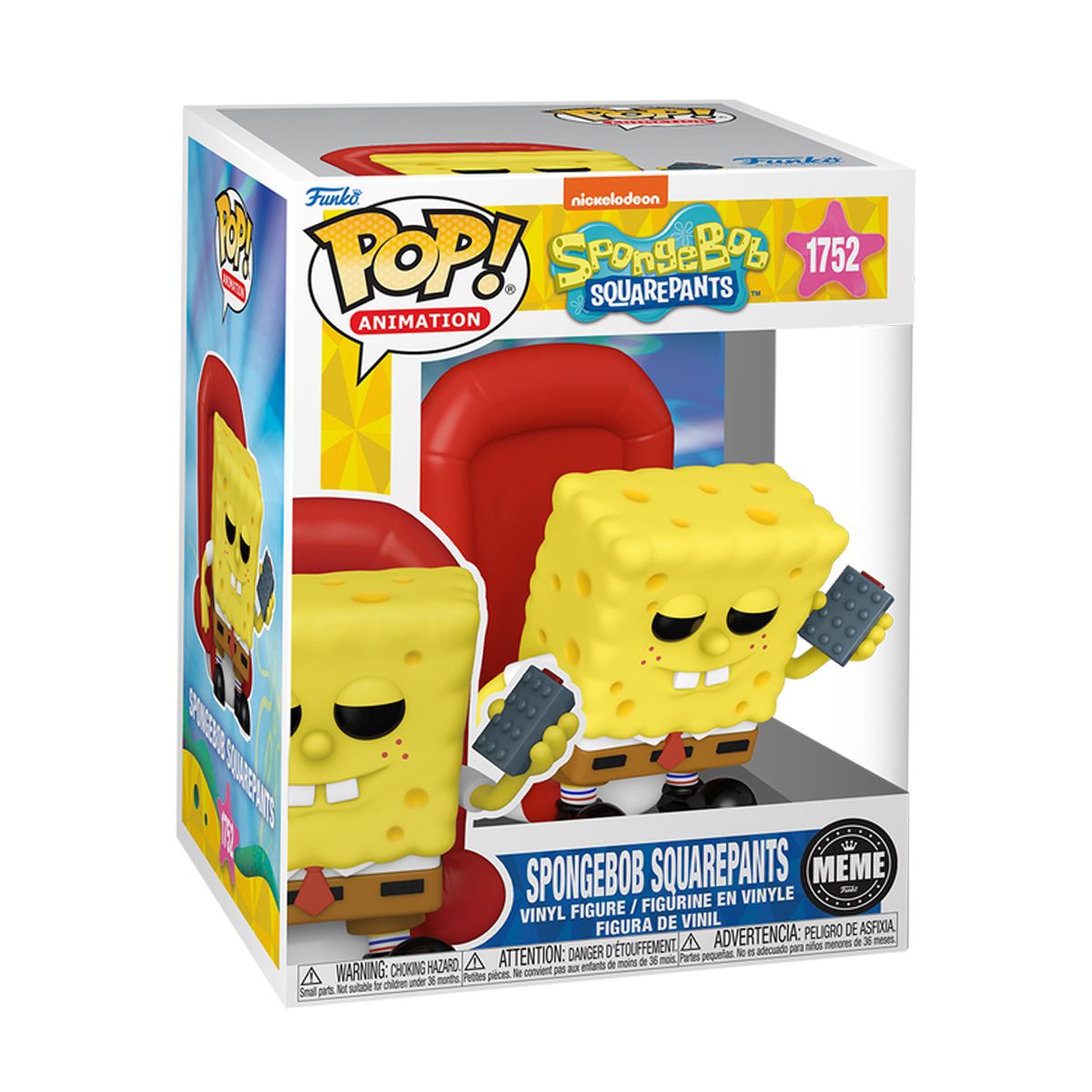 Игровая фигурка Funko POP! серии Губка Боб - Мем (Ight Imma Head Out)  фото 1