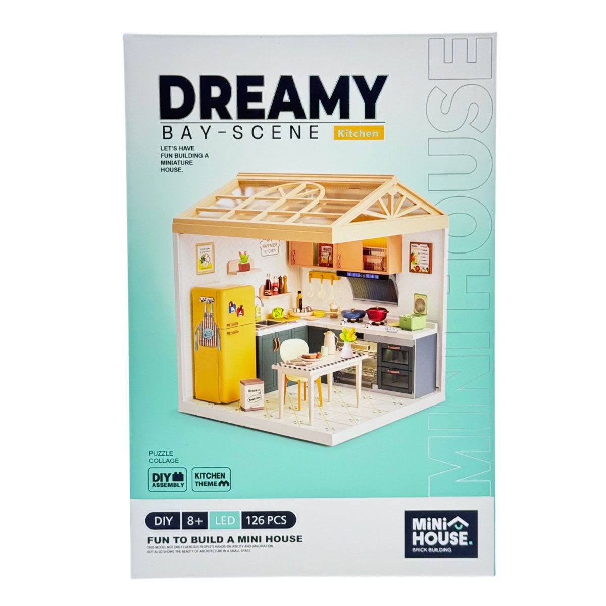 Конструктор-румбокс Mini House серии Интерьер – Кухня (свет)  фото 1