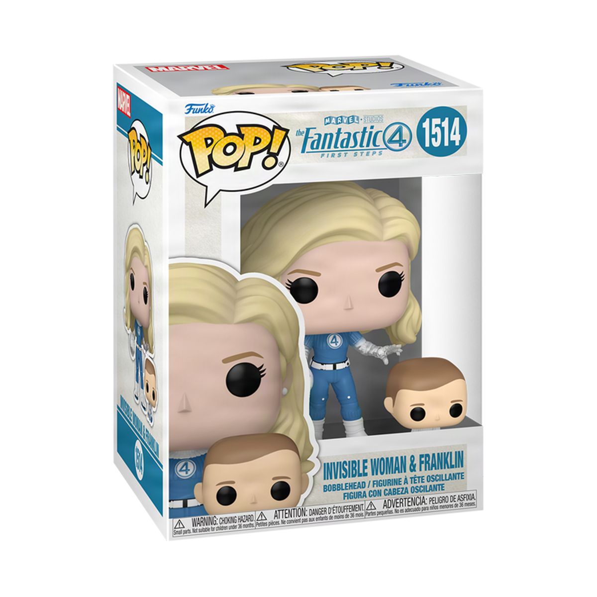 Набір ігрових фігурок Funko POP! серії Фантастична 4: Перші кроки - Невидима жінка й Франклін  фото 1