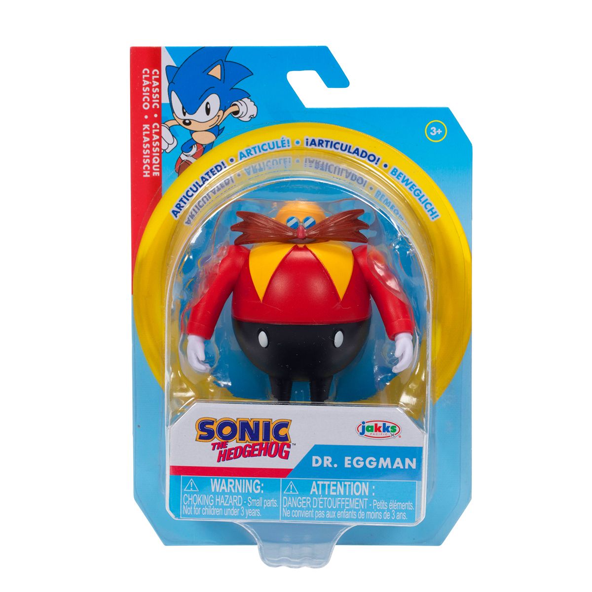 Игровая фигурка с артикуляцией SONIC THE HEDGEHOG - Классический Доктор Эггман 6 cm  фото 1