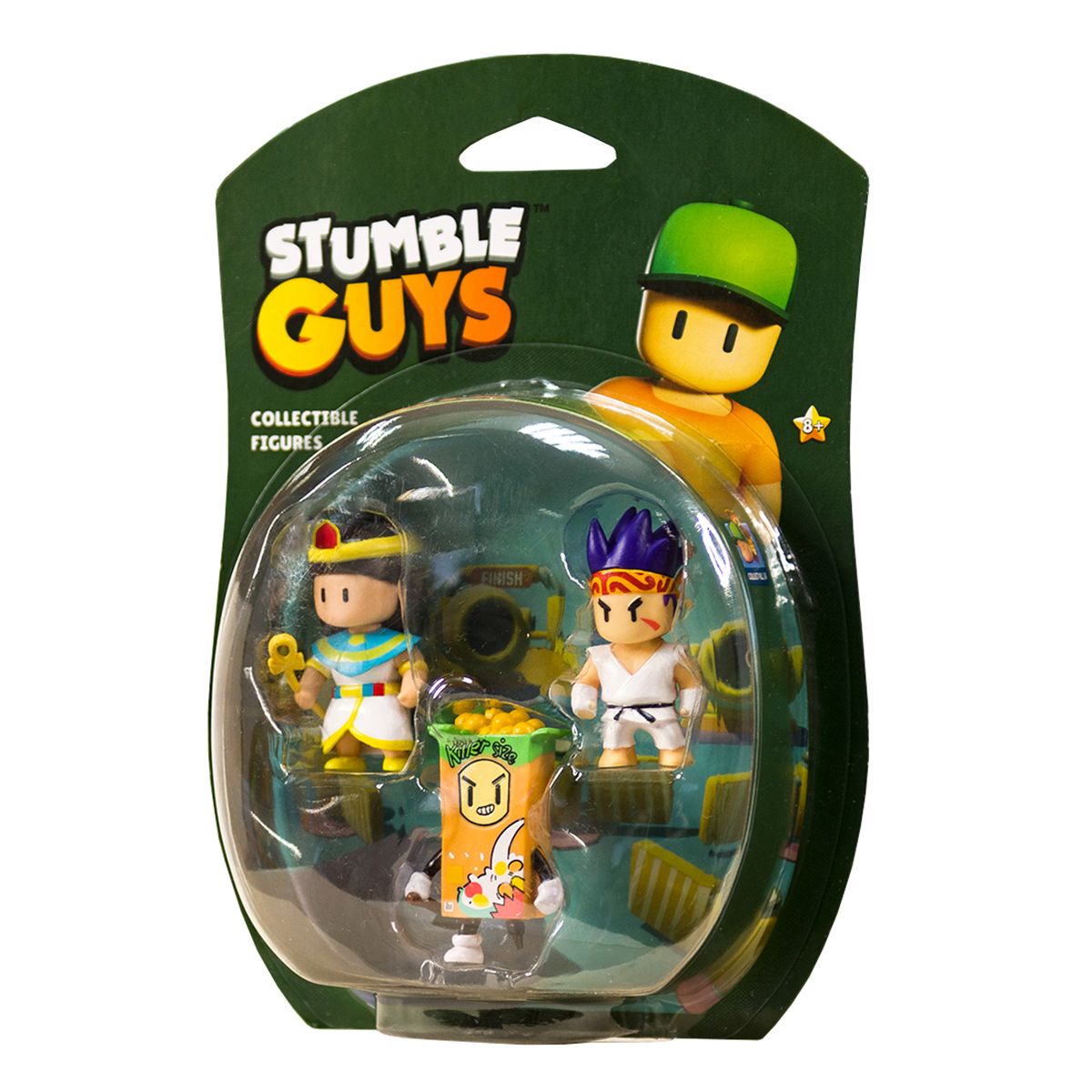 Набір колекц.  фігурок Stumble Guys - Сенсей Фаєрфіст, Клеопатра, Кілер  фото 1