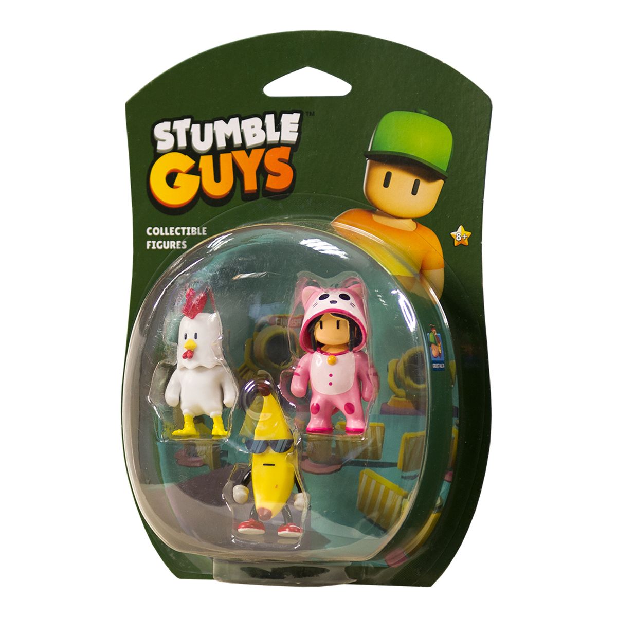 Набір колекц.  фігурок Stumble Guys - Курча, Банан, Мяумер  фото 1
