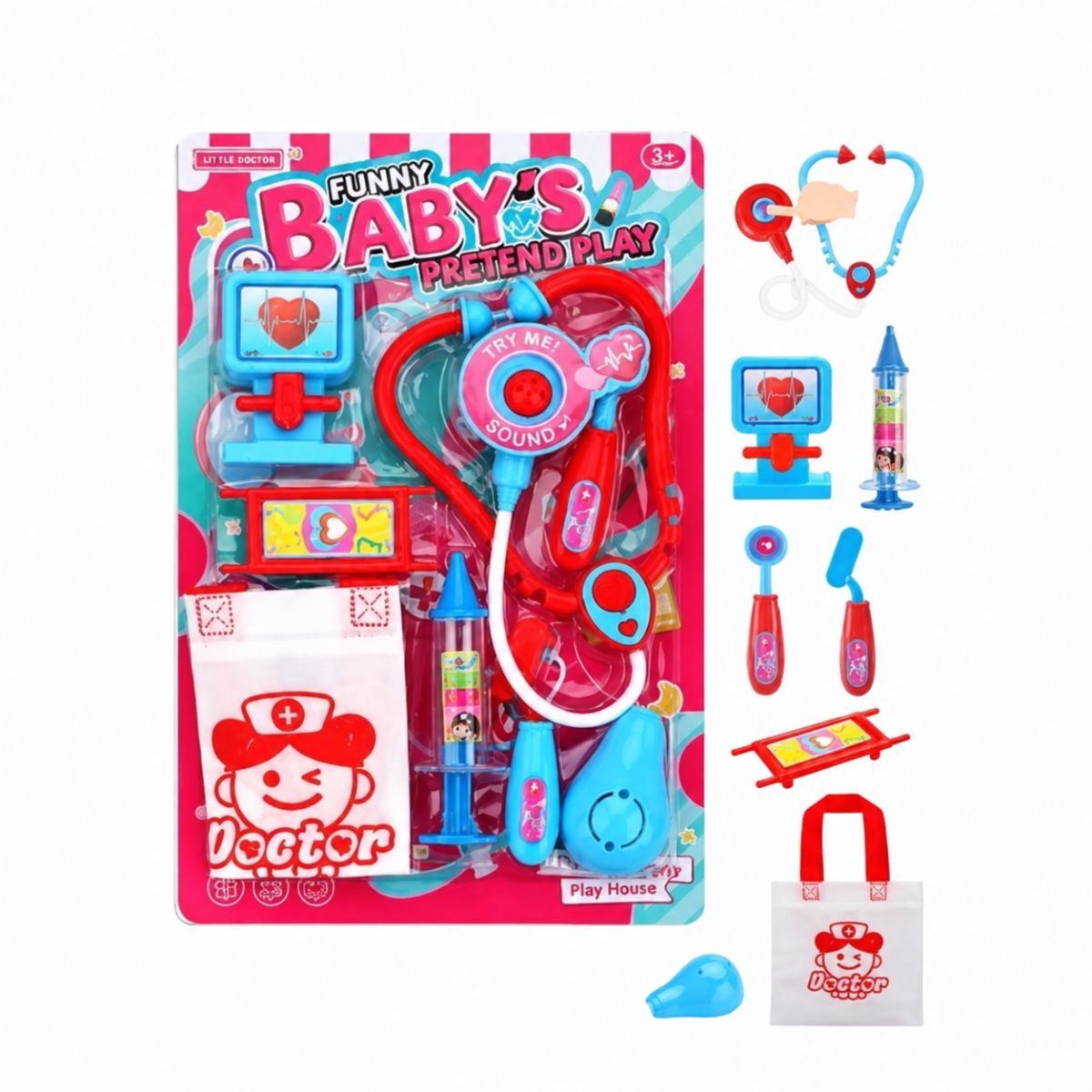 Лікарський набір 58851 на блістері р. 36x23. 5x2 см YG Toys  фото 1