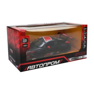 Машина металлическая АВТОПРОМ на батарейках 1:24 Audi R8 LMS с звуками, светом  фото 1
