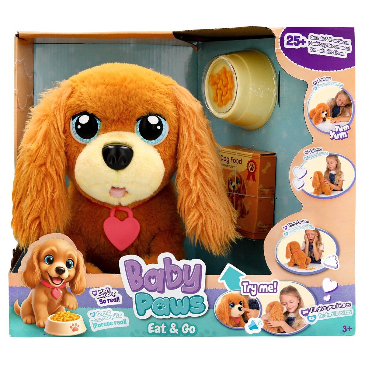 Интерактивная игрушка Baby Paws — Щенок-сладкоежка  фото 1