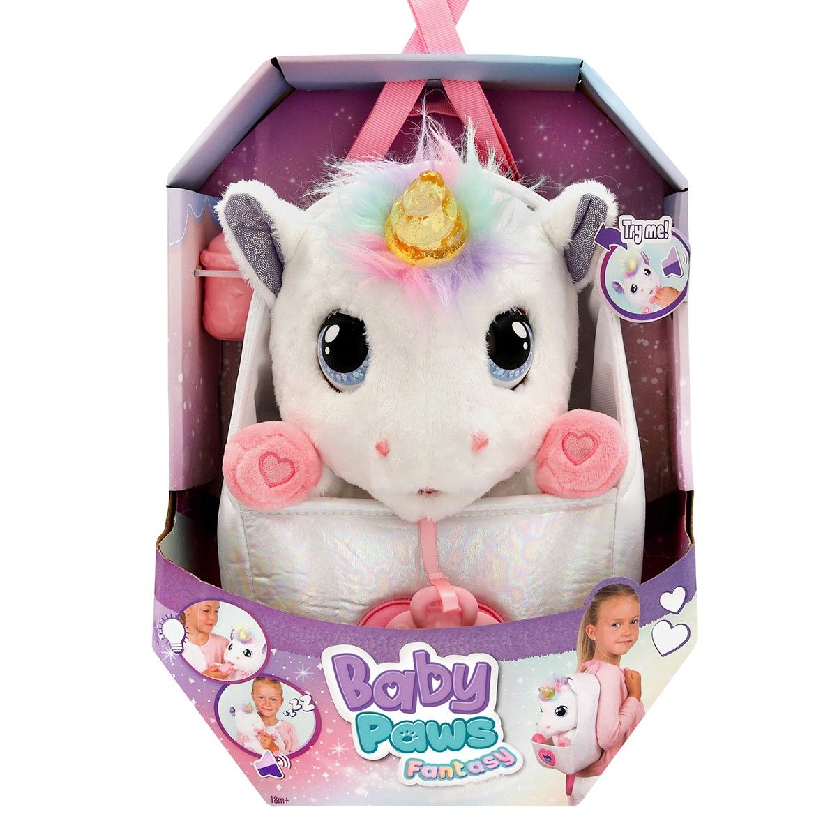 Интерактивная игрушка Baby Paws серии Fantasy — Единорог  фото 1