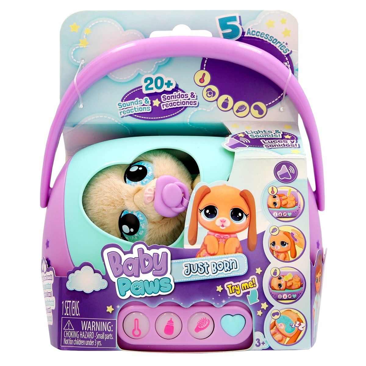 Интерактивный игровой набор Baby Paws серии Just Born — Щенок  фото 1
