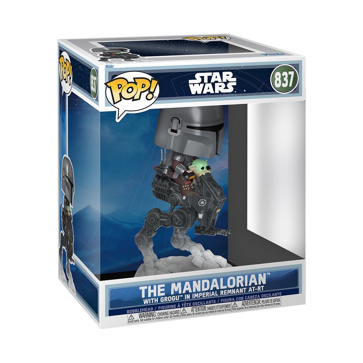 Игровая фигурка Funko POP! Rides серии Мандалорец и Грогу - Мандо с Грогу на вездеходе  фото 1