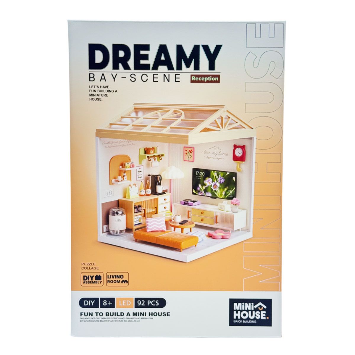 Конструктор-румбокс Mini House серії Інтер'єр – Вітальня (світло)  фото 1