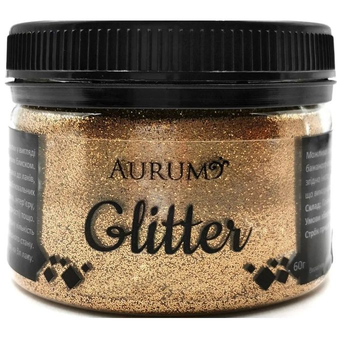 Декоративні блискітки Глітер Aurum Бронзовий 60 г  фото 1