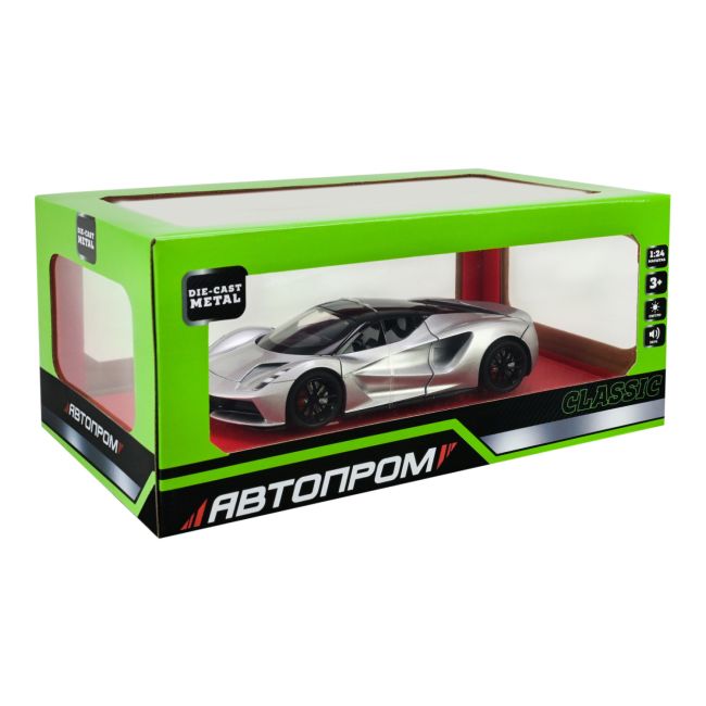 МАШИНКА МЕТАЛЛИЧЕСКАЯ "АВТОПРОМ" LOTUS EVIJA (СЕРЫЙ)  фото 1
