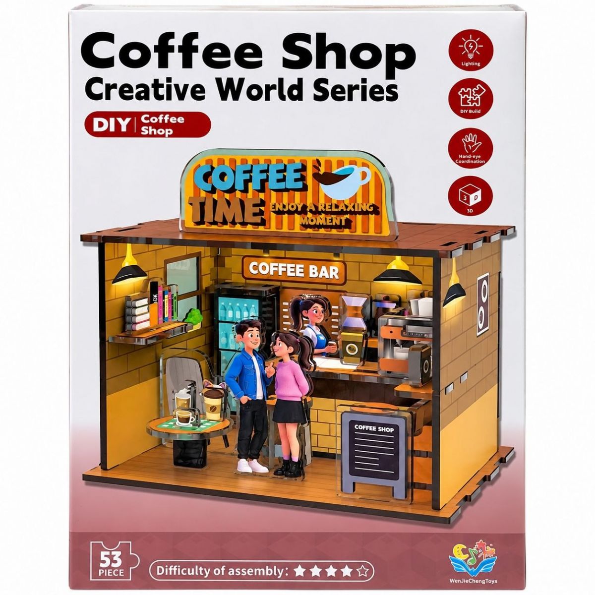3D РУМБОКС COFFE SHOP P9-17 (53 ДЕТ)  фото 1