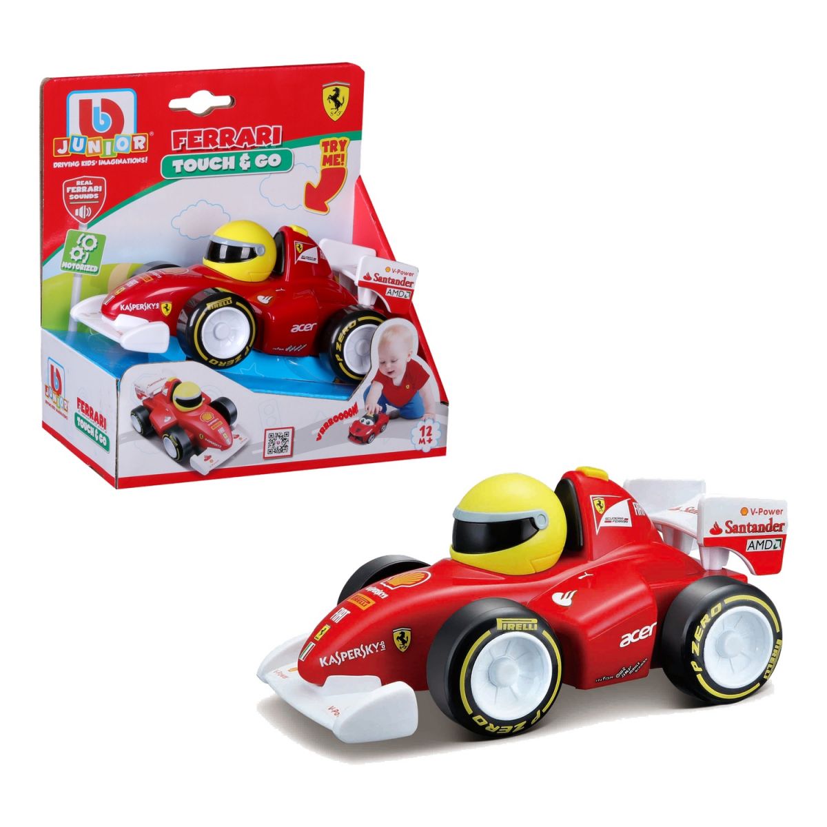 Машинка іграшкова Ferrari F2012 (звук та рух),  бат.  2хААА в компл.  фото 1