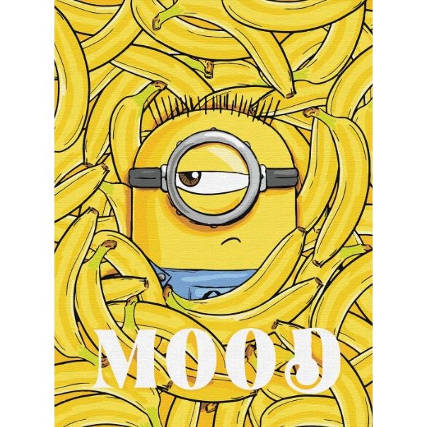 Картина по номерах для дітей UN "Minions: Банановий настрій" 30х40см  фото 1