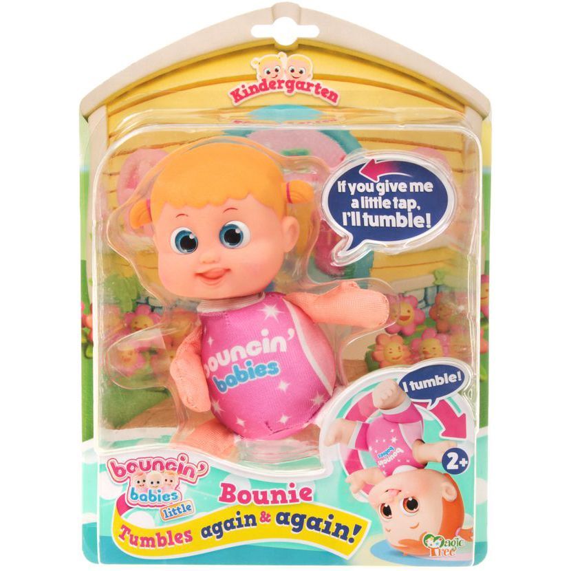 Уцінка.  Маленька лялька-пупс "Bouncinʼ Babies Bounie", перекидається Пошкоджене пакування  фото 1
