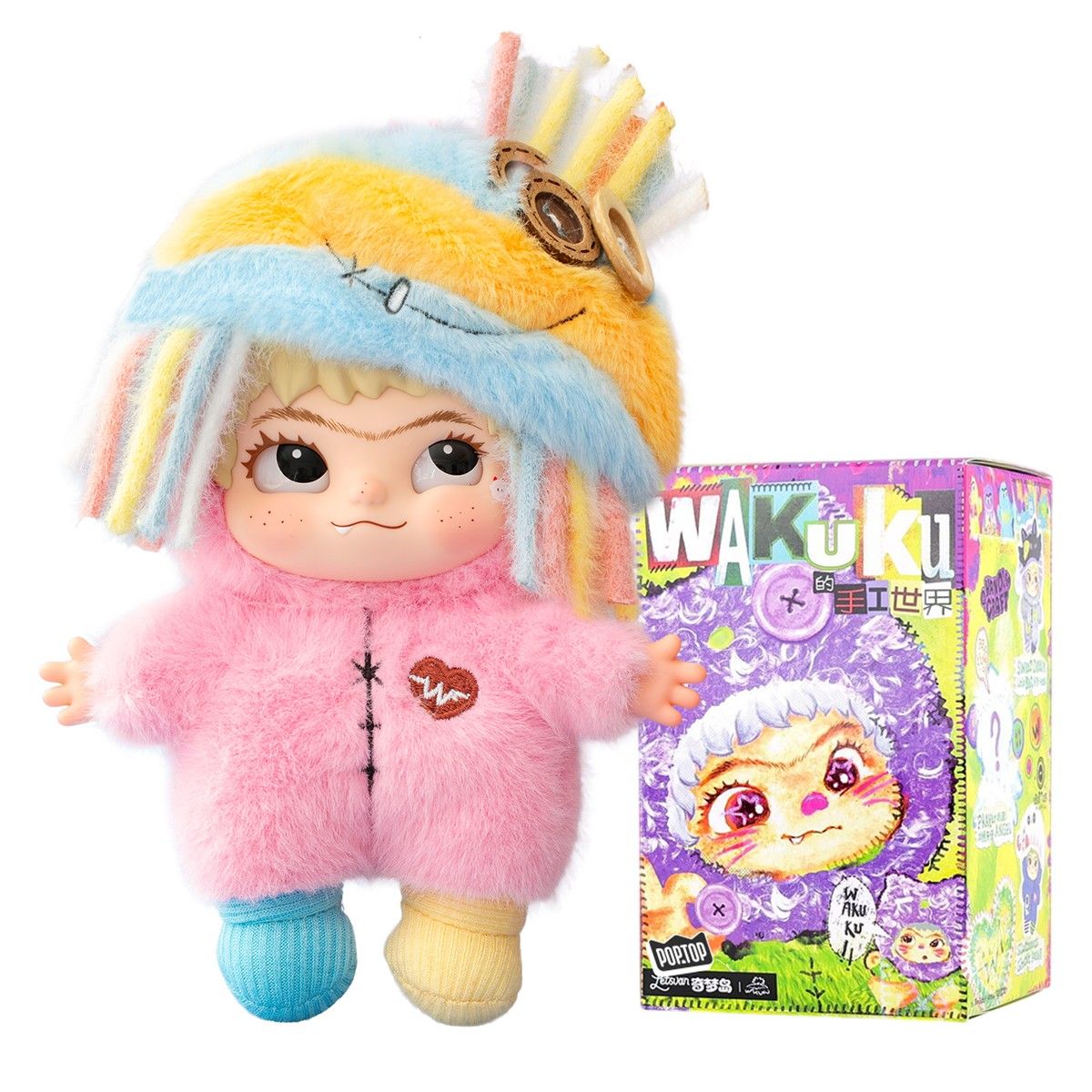 Коллекционная мягкая игрушка с кольцом POP TOP серии Wakuku - Хенд Мейд  фото 1