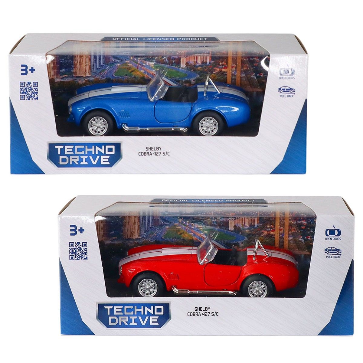 Автомодель – Shelby Cobra 427 SC 1965 (красный, синий)  фото 1