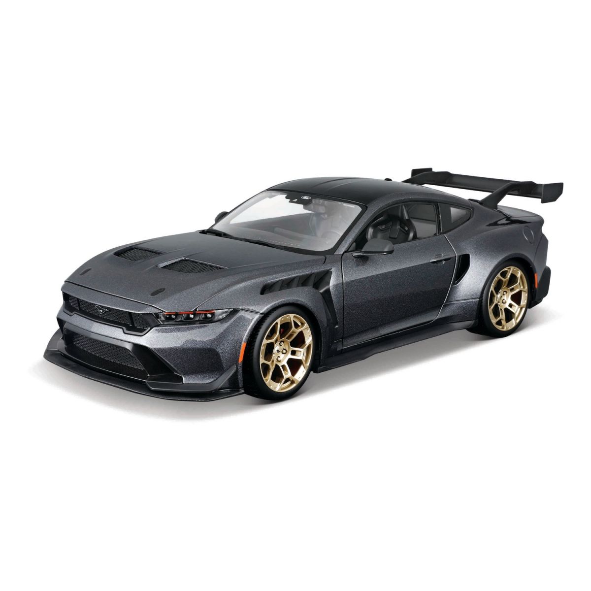 Машинка іграшкова 2025 Ford Mustang GTD, масштаб 1:18 сірий маталік  фото 1
