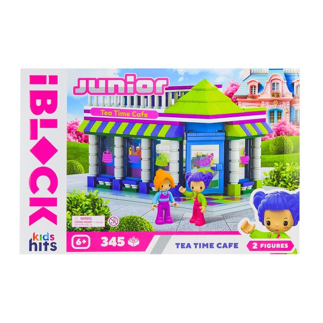 Конструктор IBLOCK JUNIORЧайне Кафе,, 343дет. , у короб.  37,5*25,5*6 см  фото 1