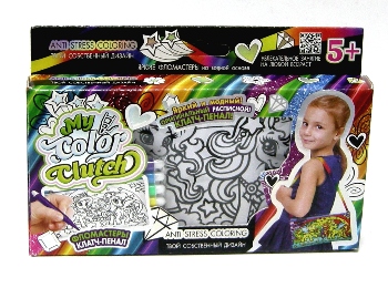 Набор для творчества "My Color Clutch", клатч-пенал-раскраска "Пони" Набор для творчества "My Color Clutch", клатч-пенал-раскраска "Пони"