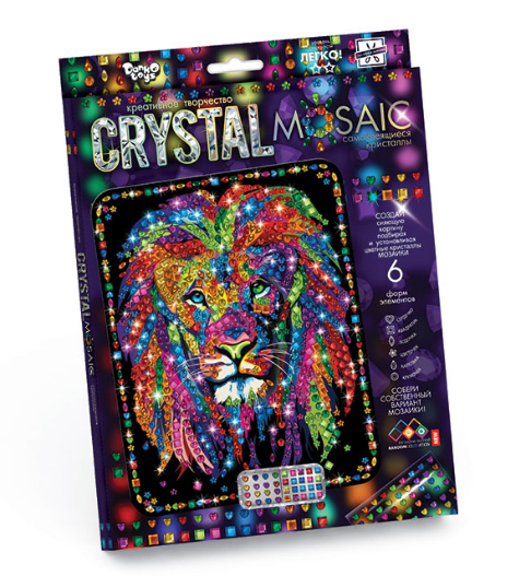 Набір для креативної творчості "CRYSTAL MOSAIC", "Лев"