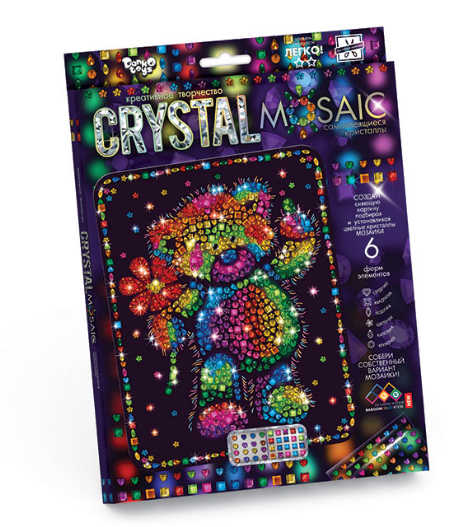 Набор для креативного творчества "CRYSTAL MOSAIC", "Мишка"