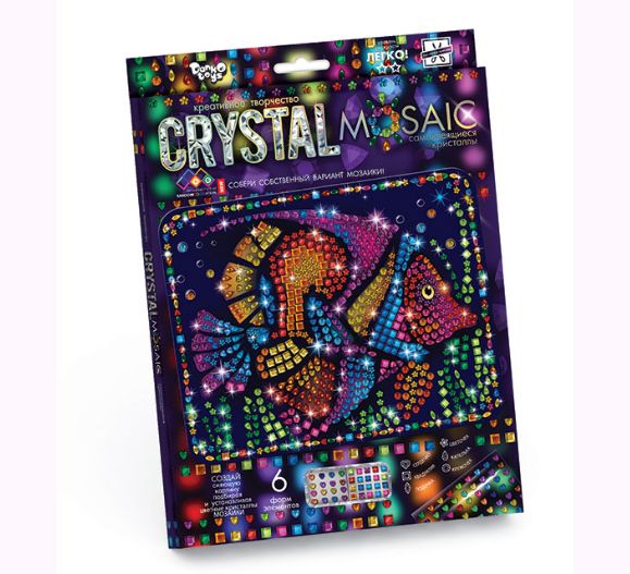 Набір для креативної творчості "CRYSTAL MOSAIC", "Рибка"