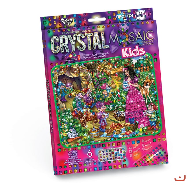 Набір для креативної творчості "CRYSTAL MOSAIC KIDS", "Білосніжка"  фото 1